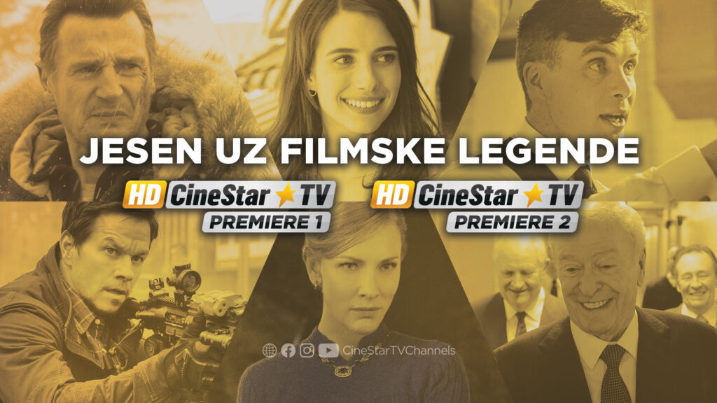 CINESTAR TV PREMIERE KANALI NAJAVLJUJU BOGATU JESENSKU FILMSKU SHEMU