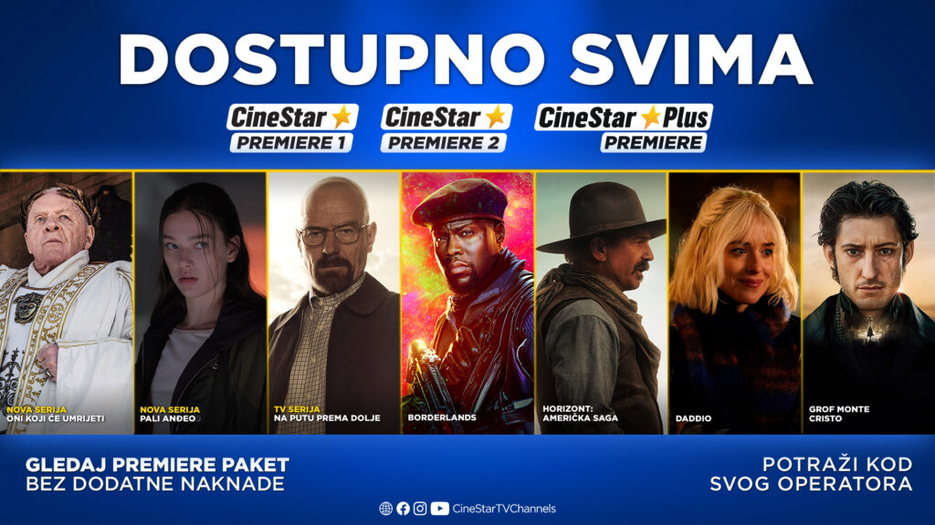 CINESTAR CHANNELS OVIH BLAGDANA DONOSI PREMIERE DOSTUPNE SVIMA!