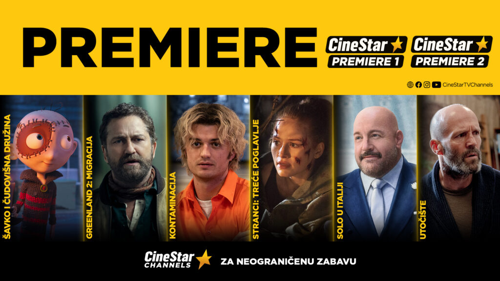 OVO LJETO, NAJBOLJE FILMSKE PREMIJERE SU NA CINESTAR PREMIERE KANALIMA!